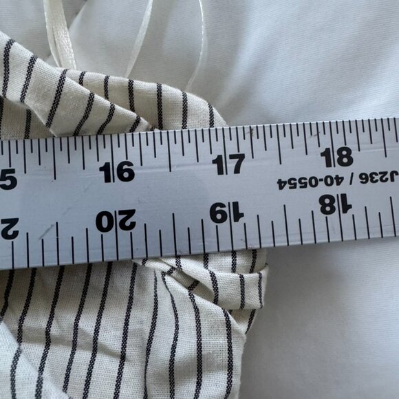 Dissh Ayla Cream Stripe Midi Dress Women’s Size 8 Cotton Summer Coastal Europe - Picture 11 of 15